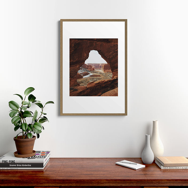 Window Rock Framed Art Print