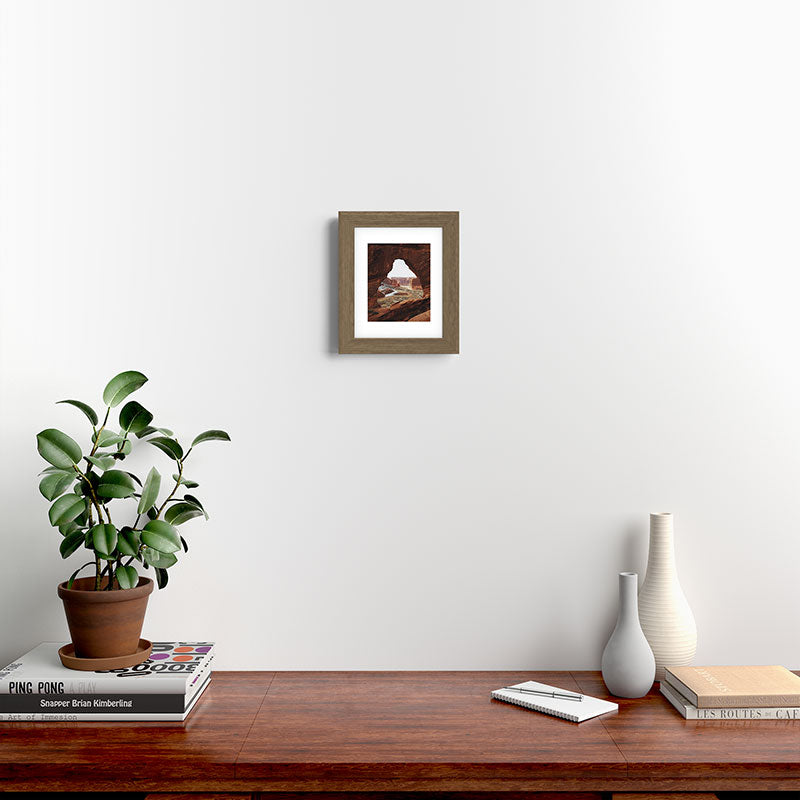 Window Rock Framed Art Print