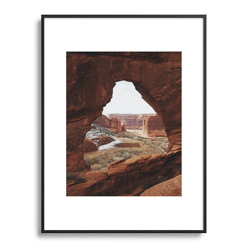 Window Rock Framed Art Print