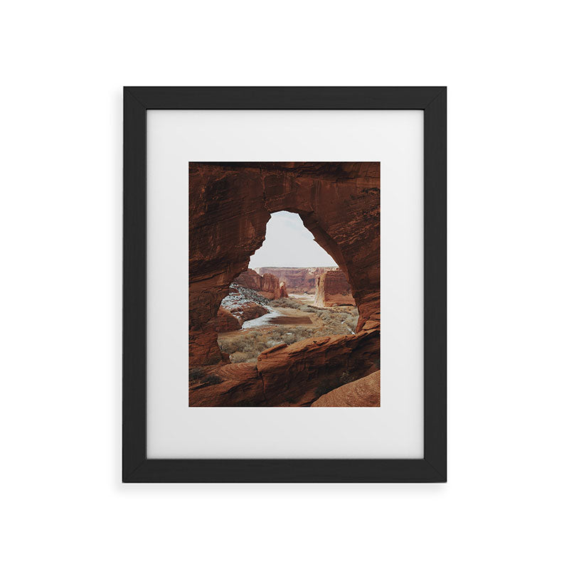 Window Rock Framed Art Print
