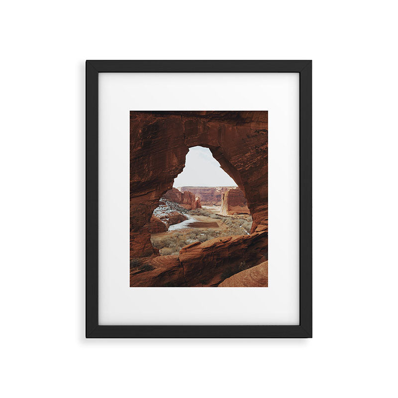 Window Rock Framed Art Print