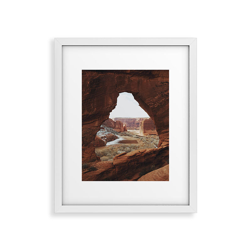 Window Rock Framed Art Print