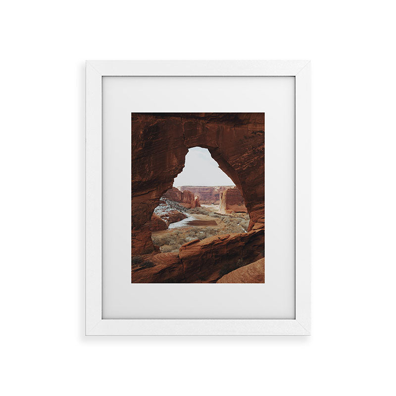 Window Rock Framed Art Print
