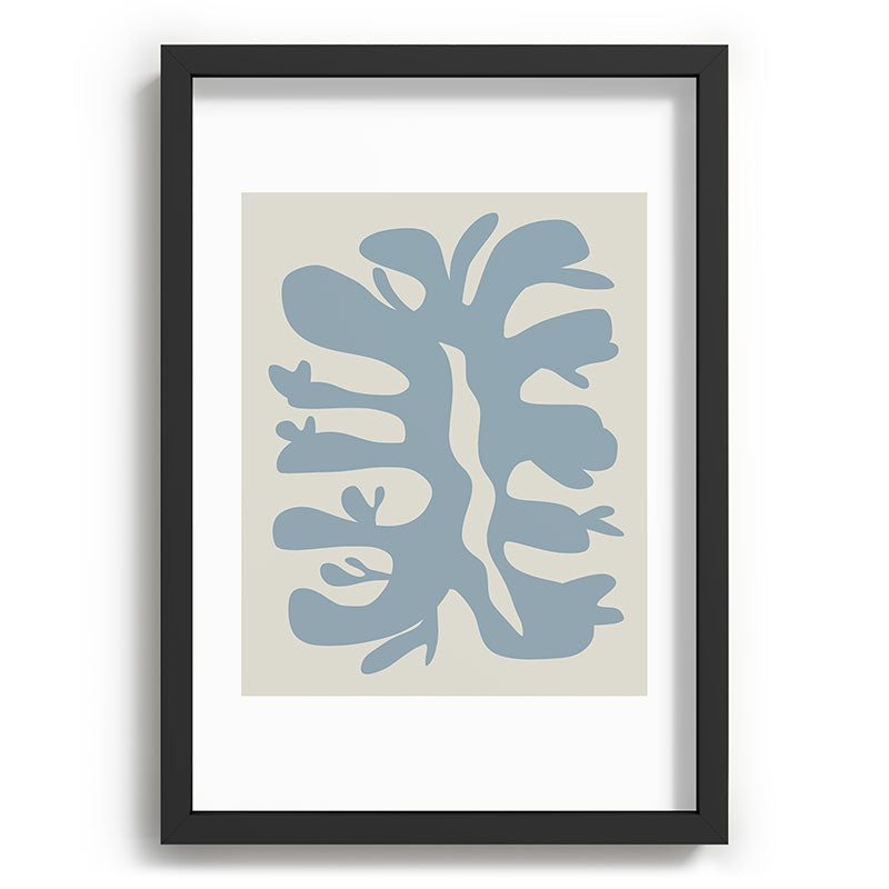 Leaf plant cut out Framed Art Print
