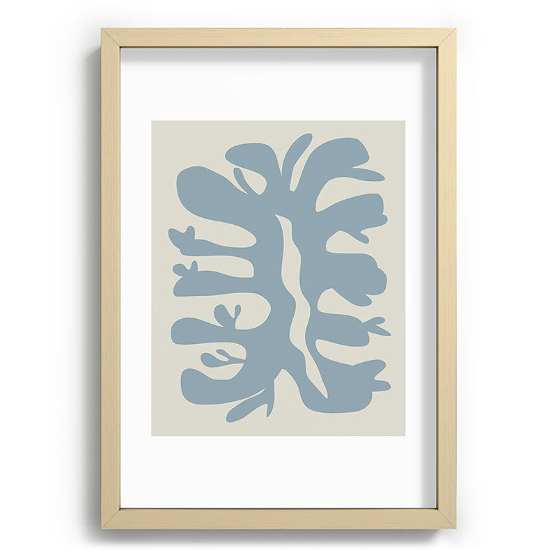 Leaf plant cut out Framed Art Print