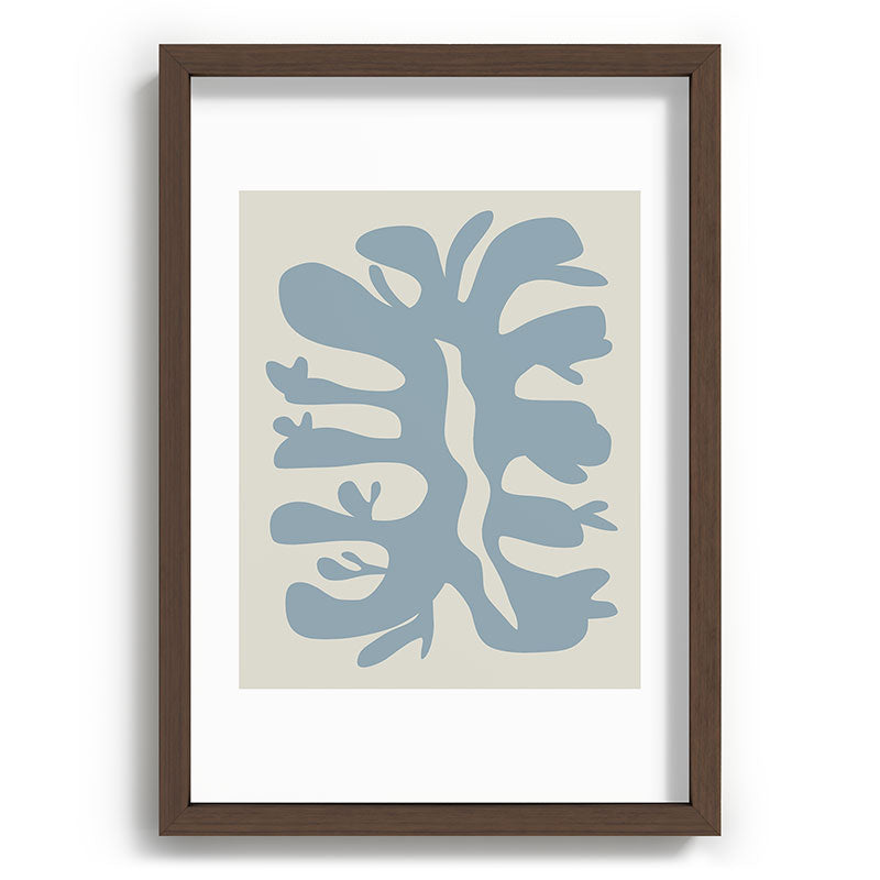 Leaf plant cut out Framed Art Print