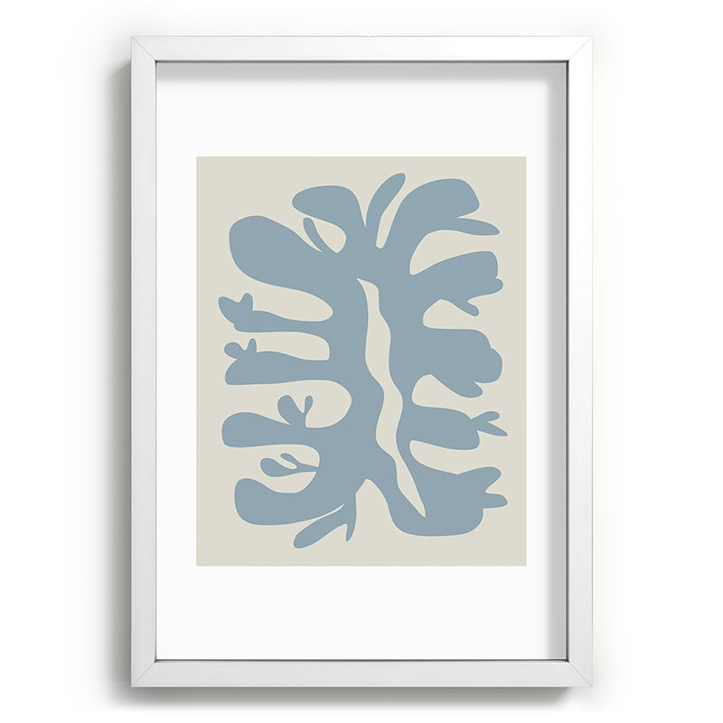 Leaf plant cut out Framed Art Print