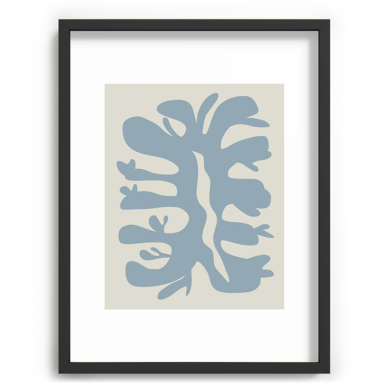 Leaf plant cut out Framed Art Print