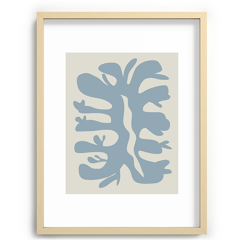 Leaf plant cut out Framed Art Print