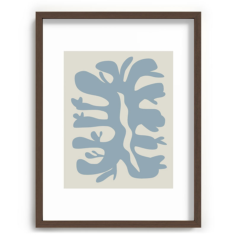 Leaf plant cut out Framed Art Print