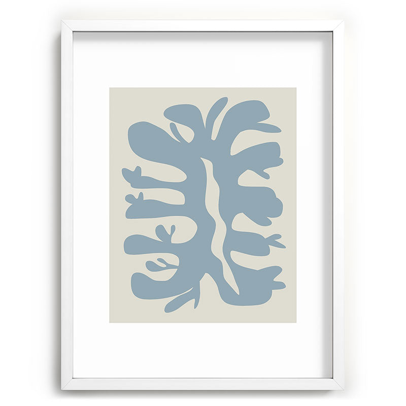 Leaf plant cut out Framed Art Print