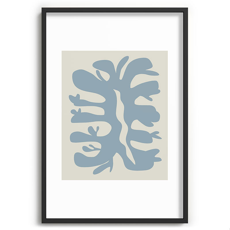 Leaf plant cut out Framed Art Print