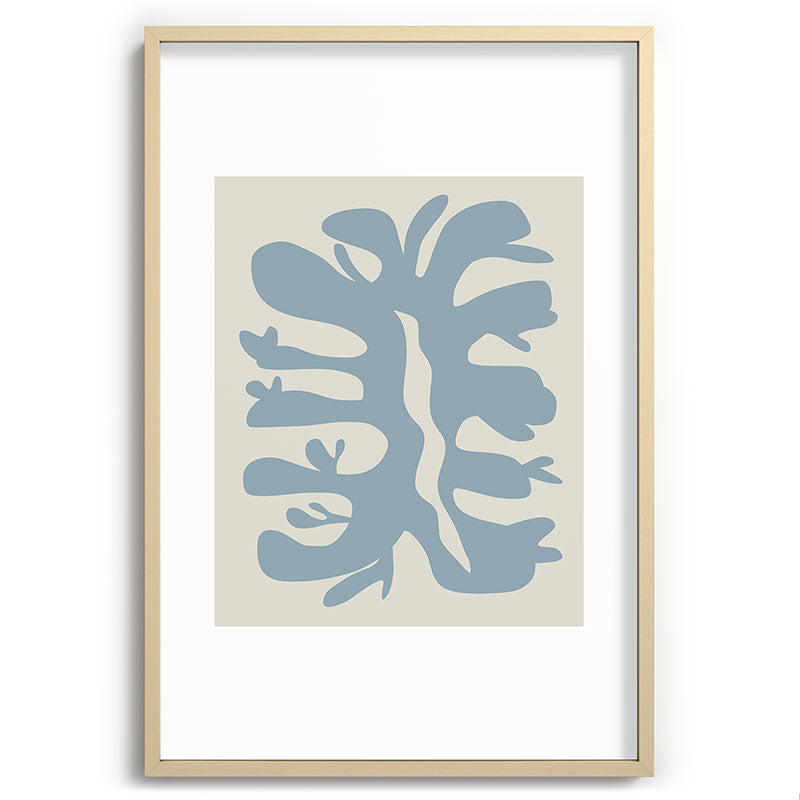 Leaf plant cut out Framed Art Print