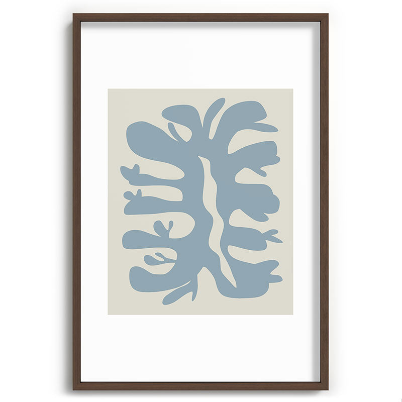 Leaf plant cut out Framed Art Print