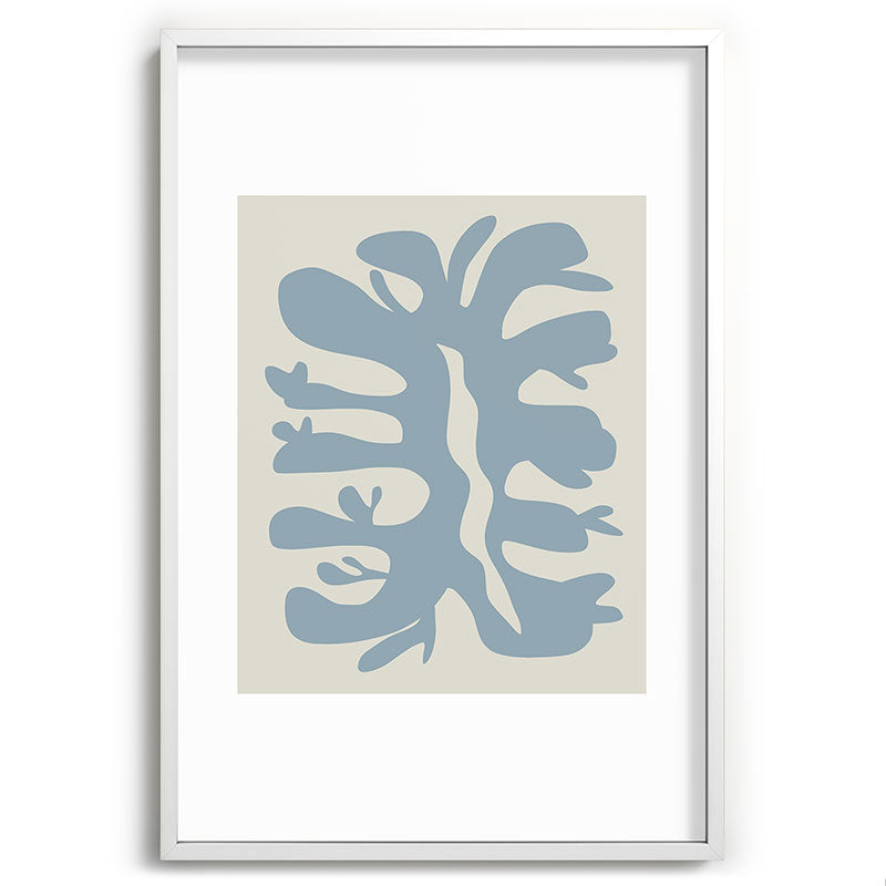 Leaf plant cut out Framed Art Print