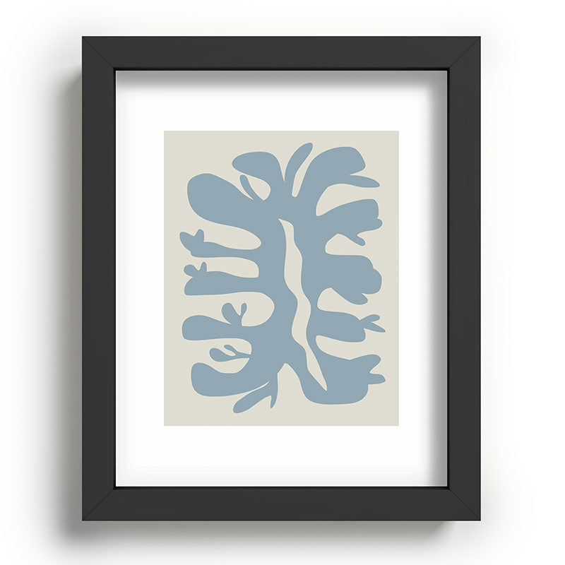 Leaf plant cut out Framed Art Print