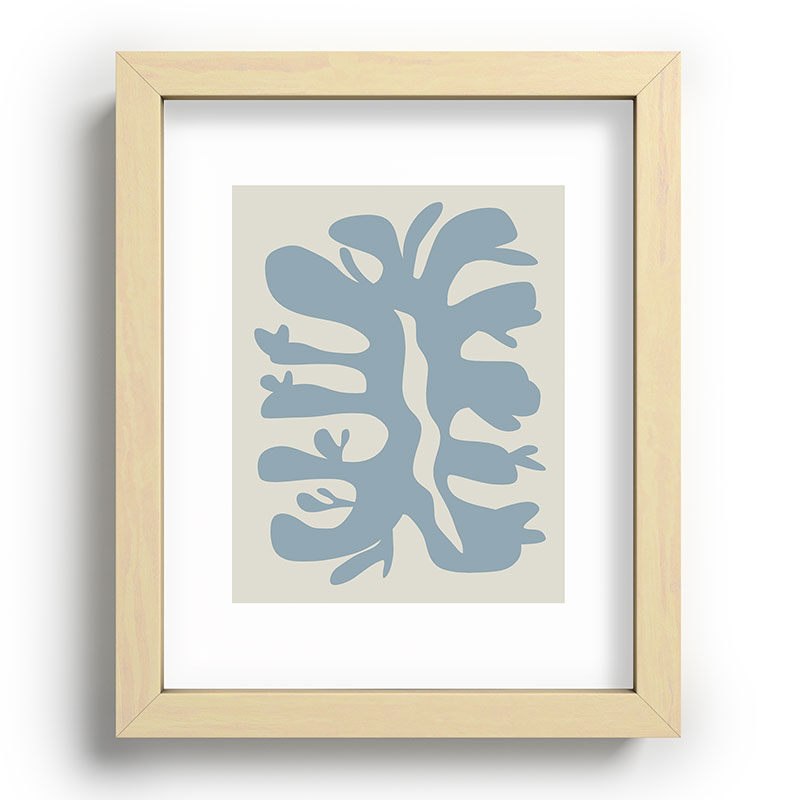 Leaf plant cut out Framed Art Print
