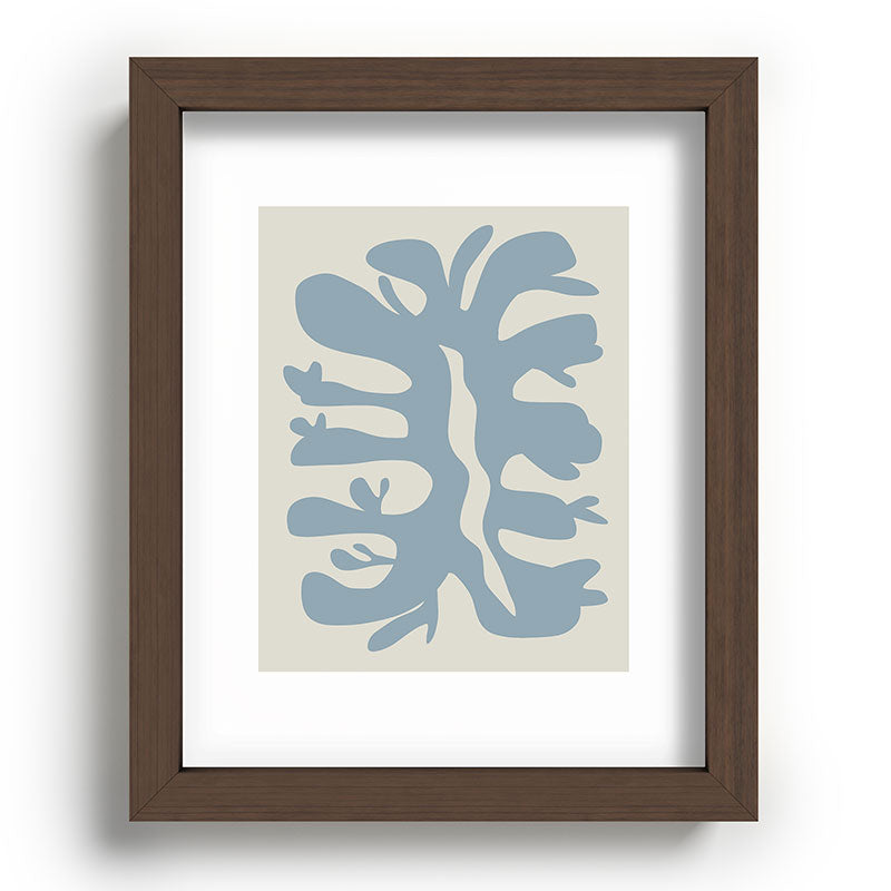 Leaf plant cut out Framed Art Print