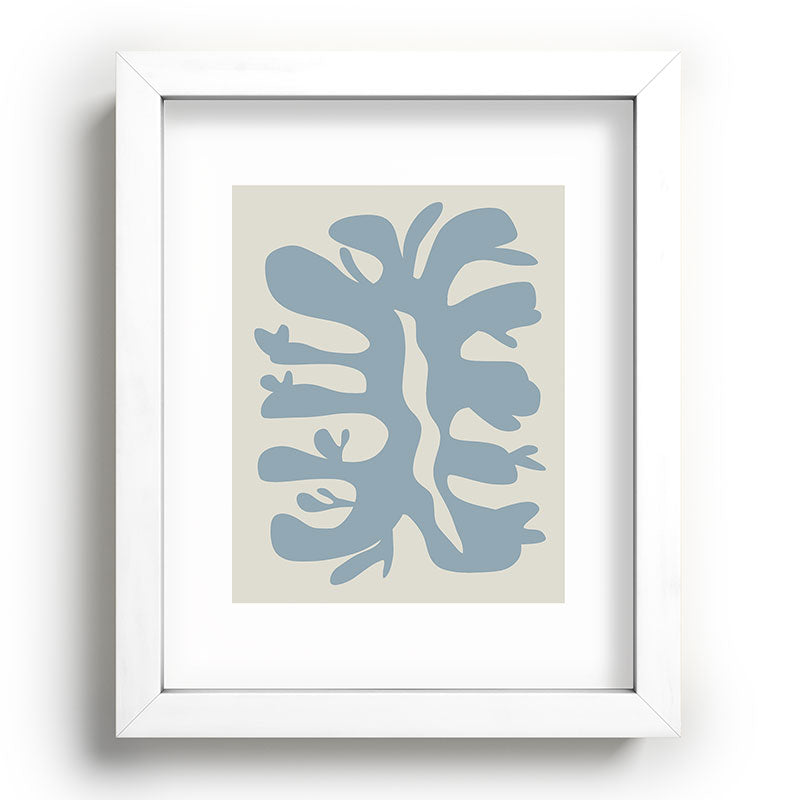 Leaf plant cut out Framed Art Print