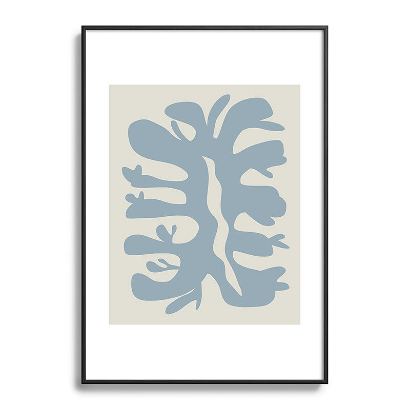 Leaf plant cut out Framed Art Print