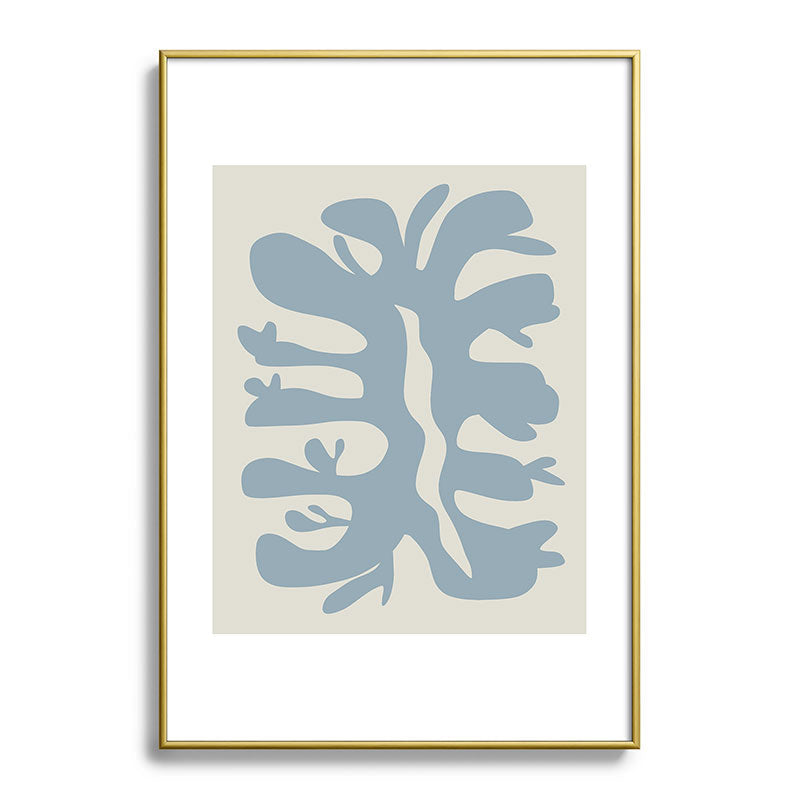 Leaf plant cut out Framed Art Print