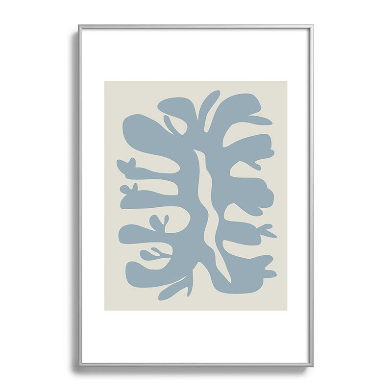 Leaf plant cut out Framed Art Print