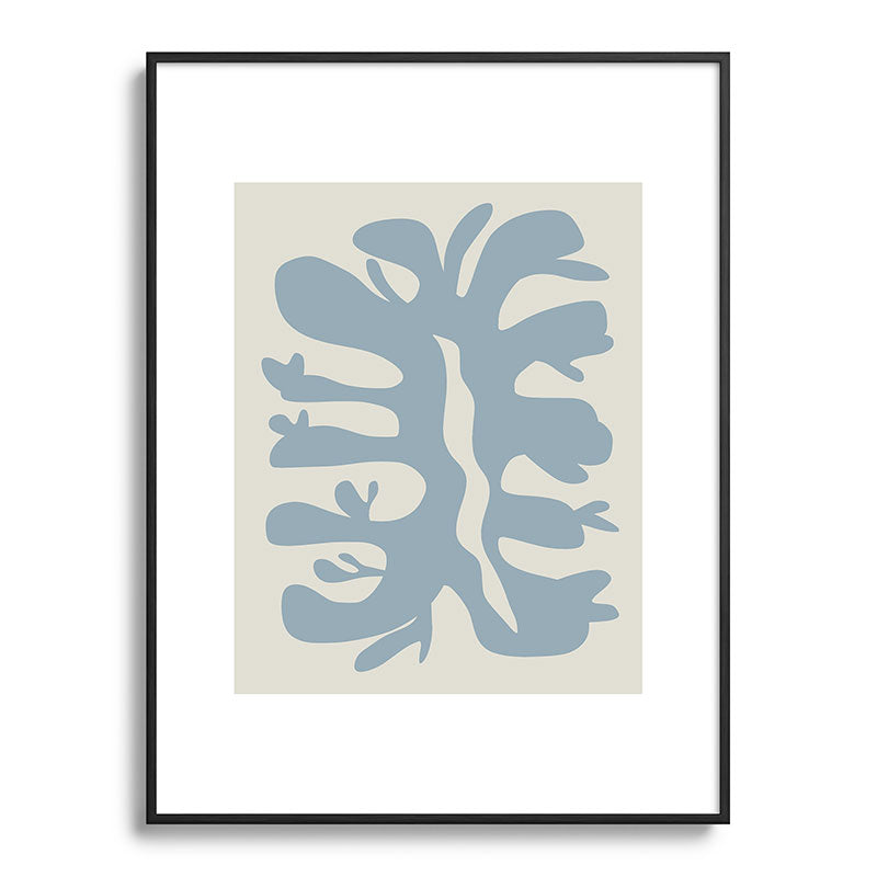 Leaf plant cut out Framed Art Print