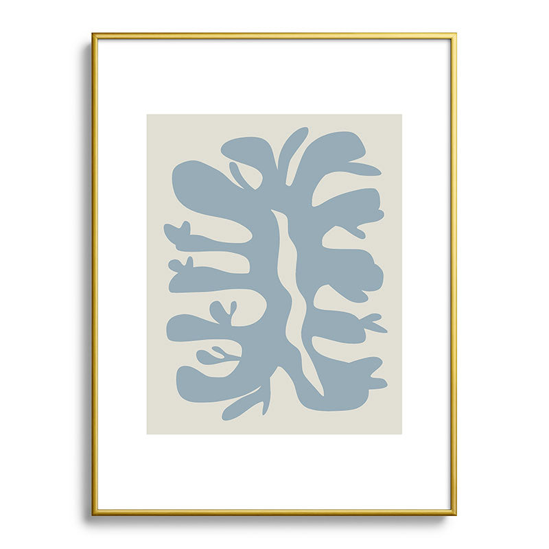 Leaf plant cut out Framed Art Print
