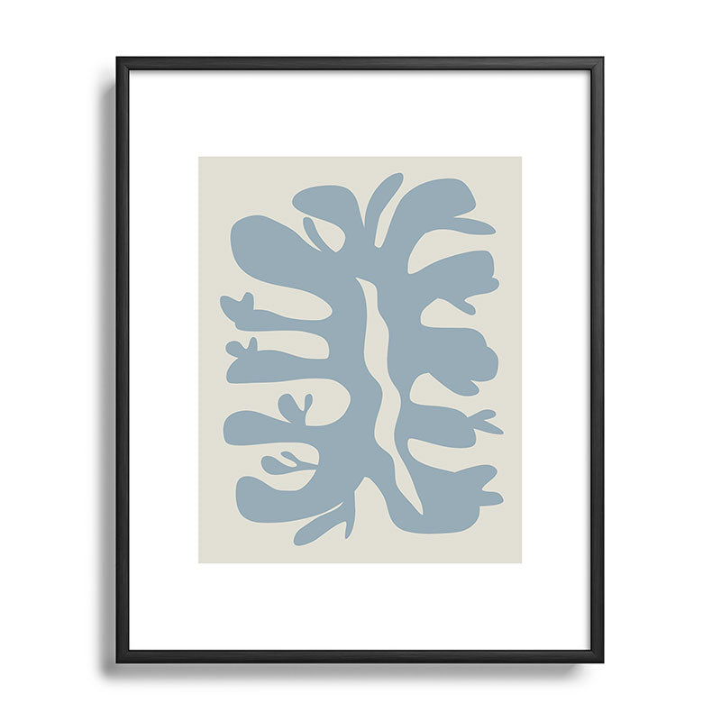 Leaf plant cut out Framed Art Print