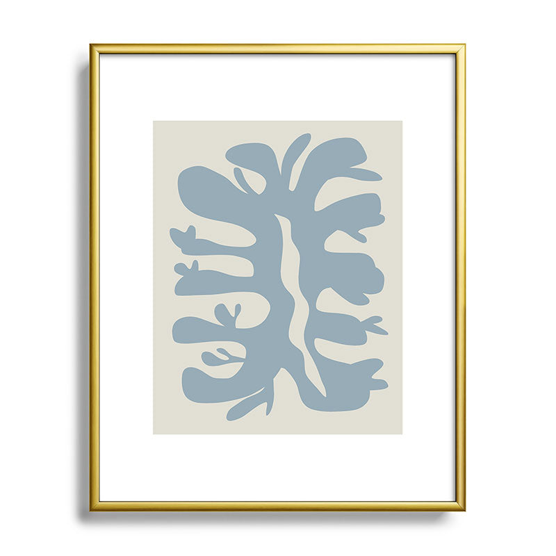 Leaf plant cut out Framed Art Print