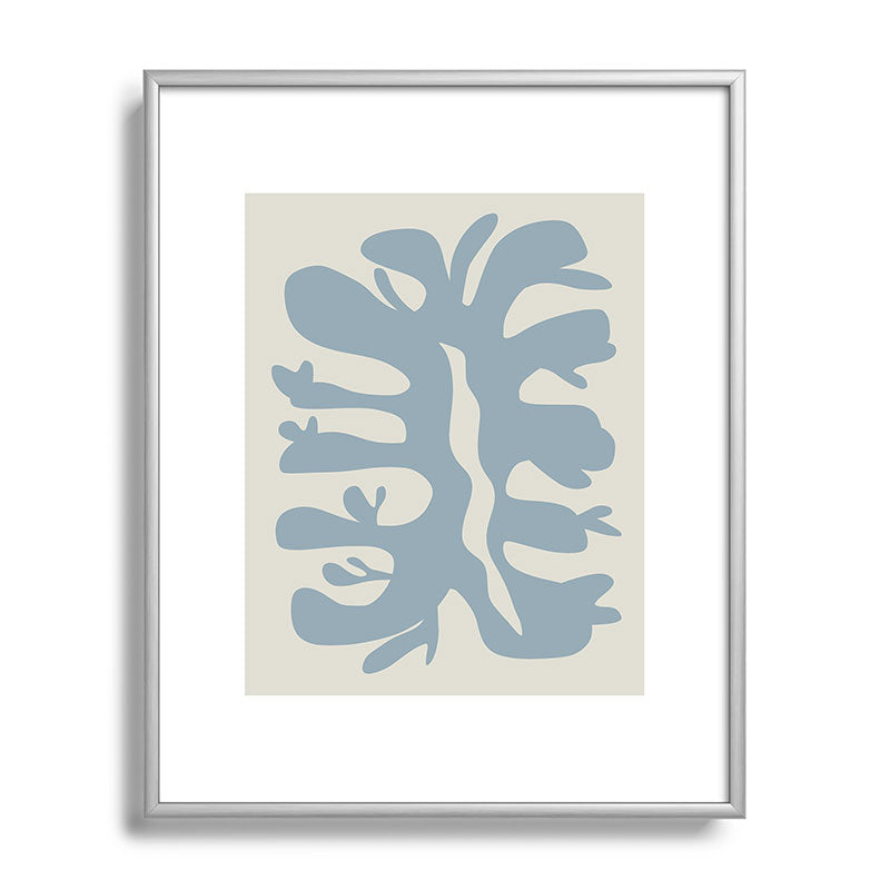 Leaf plant cut out Framed Art Print