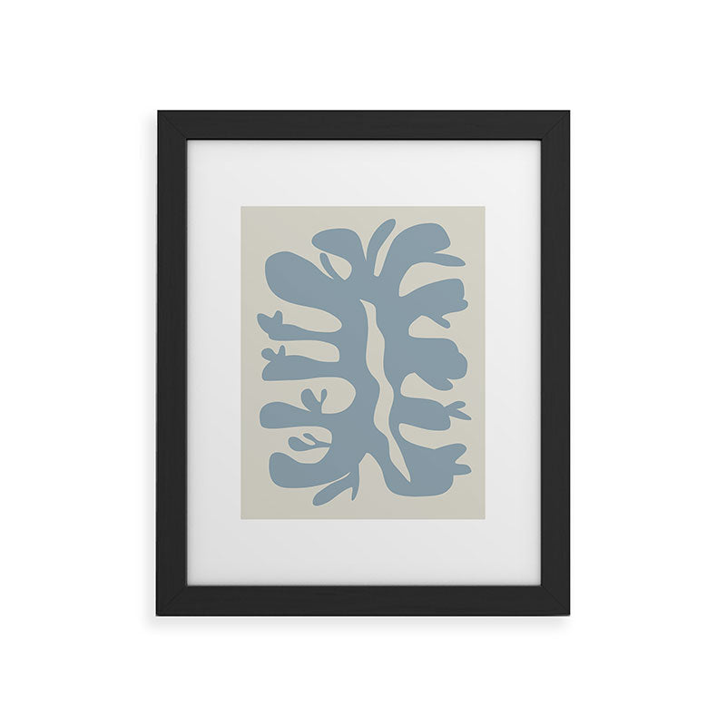 Leaf plant cut out Framed Art Print