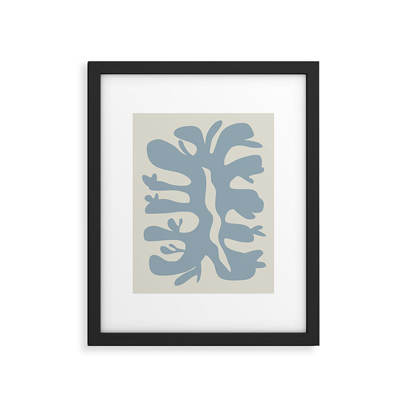 Leaf plant cut out Framed Art Print