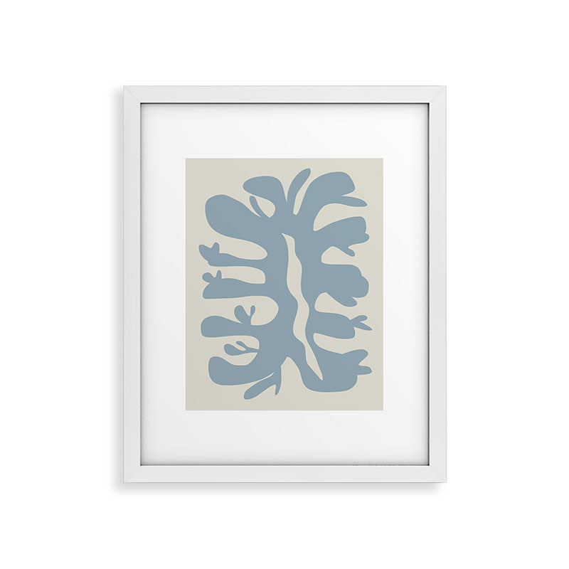 Leaf plant cut out Framed Art Print