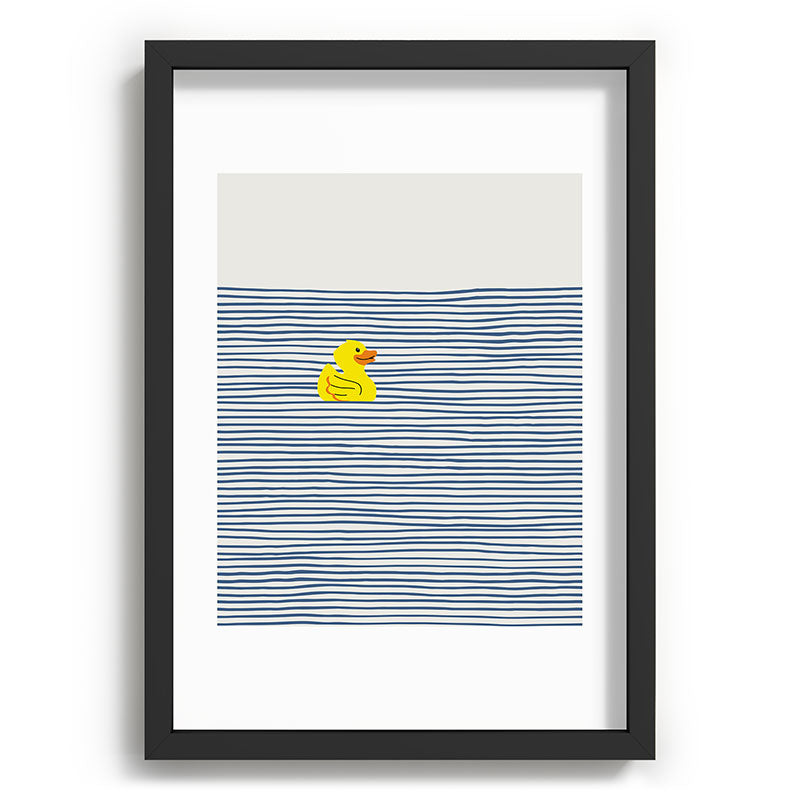 Yellow rubber ducky Framed Art Print
