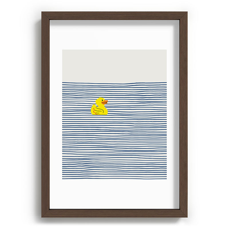 Yellow rubber ducky Framed Art Print