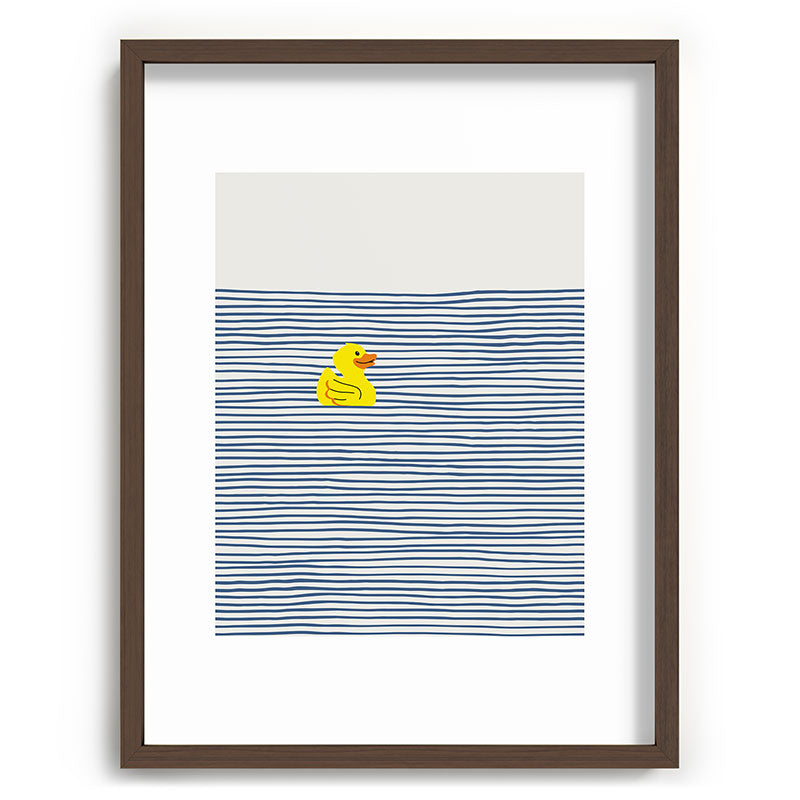Yellow rubber ducky Framed Art Print