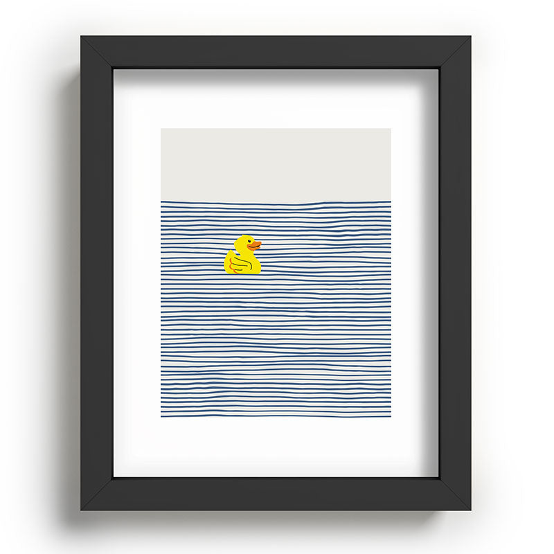 Yellow rubber ducky Framed Art Print