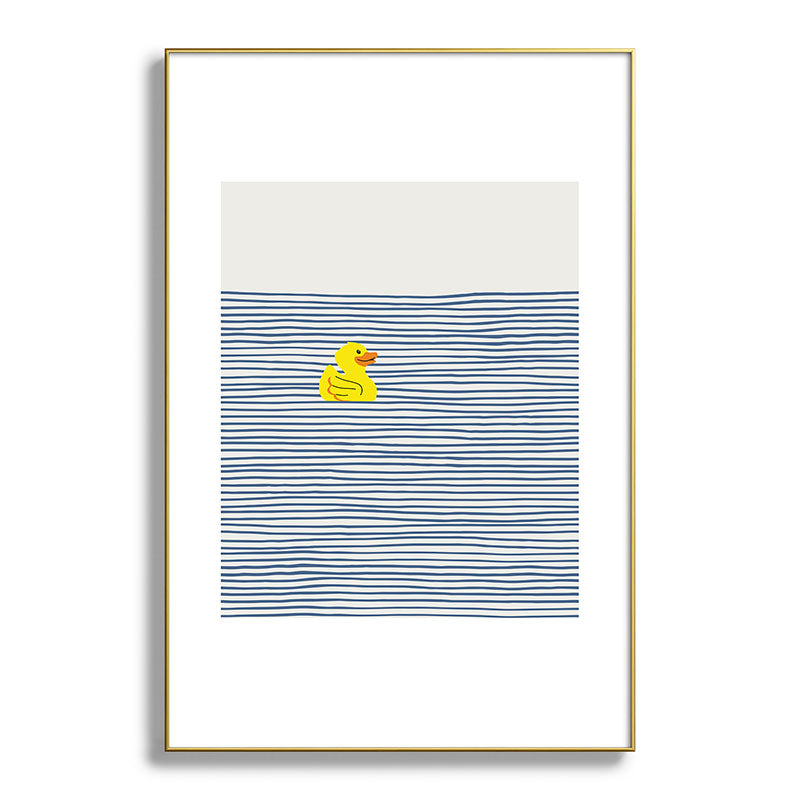 Yellow rubber ducky Framed Art Print