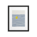 Yellow rubber ducky Framed Art Print