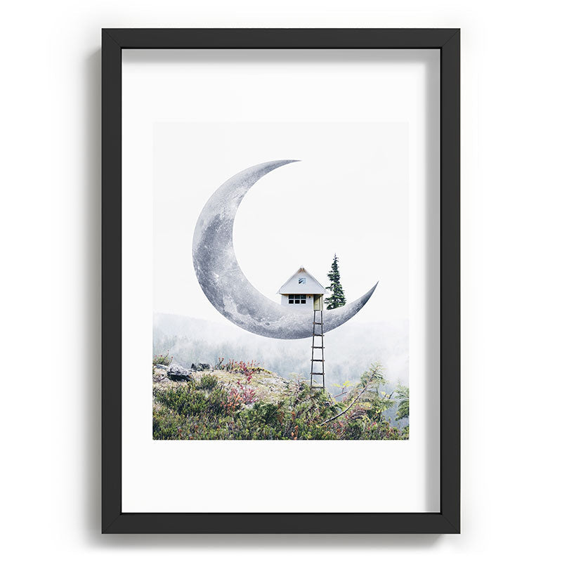 Moon House Framed Art Print