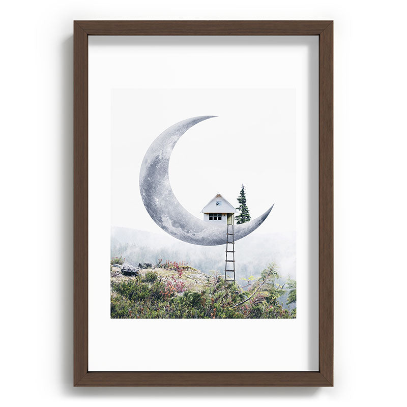 Moon House Framed Art Print