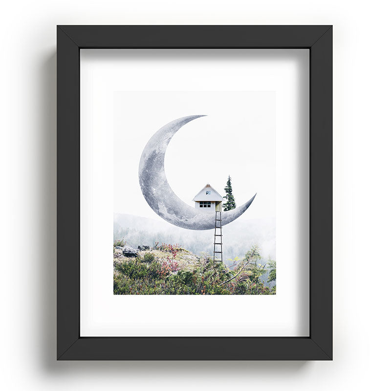 Moon House Framed Art Print