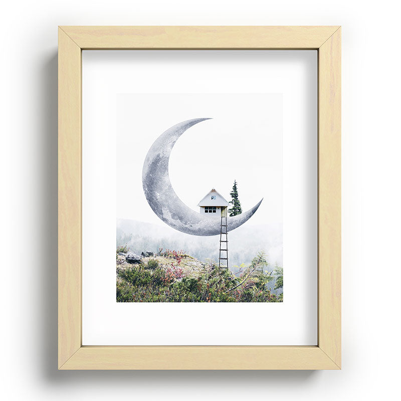 Moon House Framed Art Print