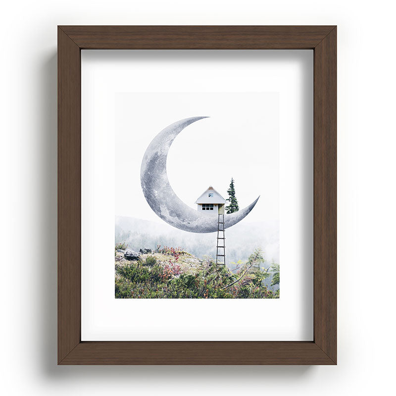Moon House Framed Art Print