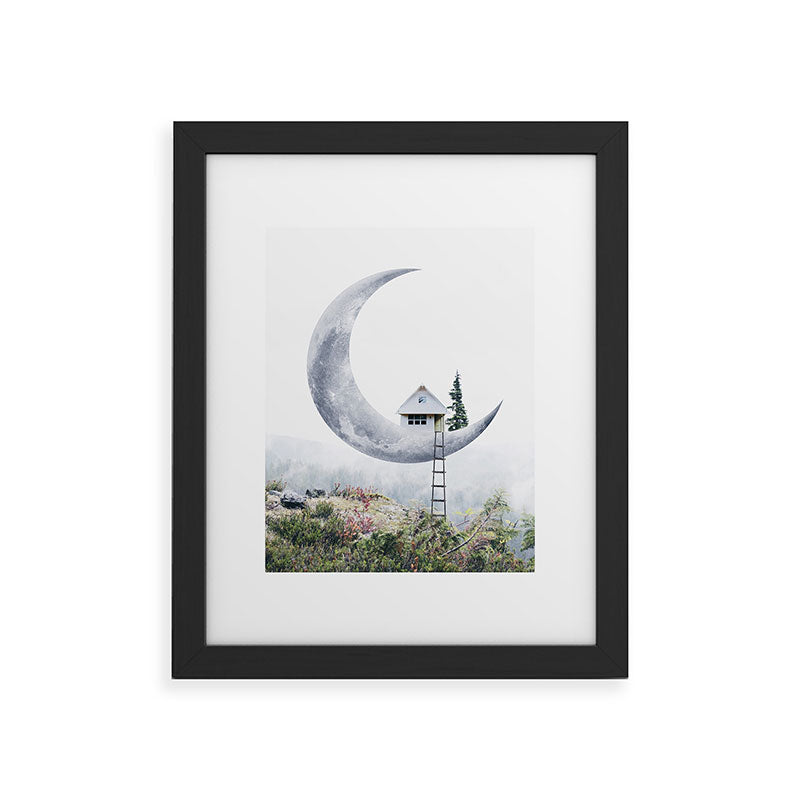 Moon House Framed Art Print