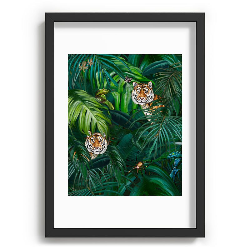 Jungle Tiger Prints Framed Art Print