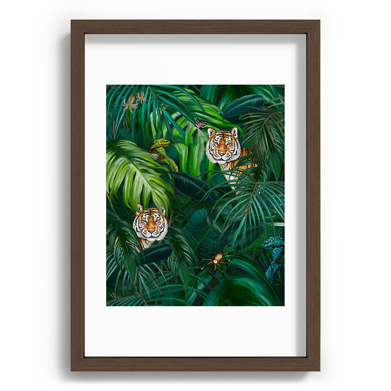 Jungle Tiger Prints Framed Art Print