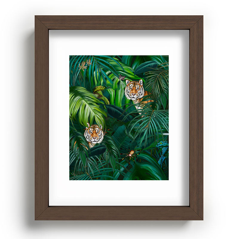 Jungle Tiger Prints Framed Art Print