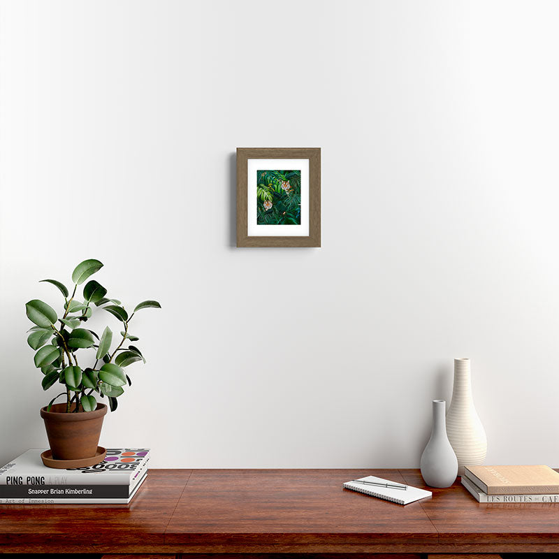 Jungle Tiger Prints Framed Art Print